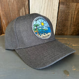 Hermosa Beach SHOREFRONT Premium 6-Panel Low Profile Snapback Hat - Heathered Black