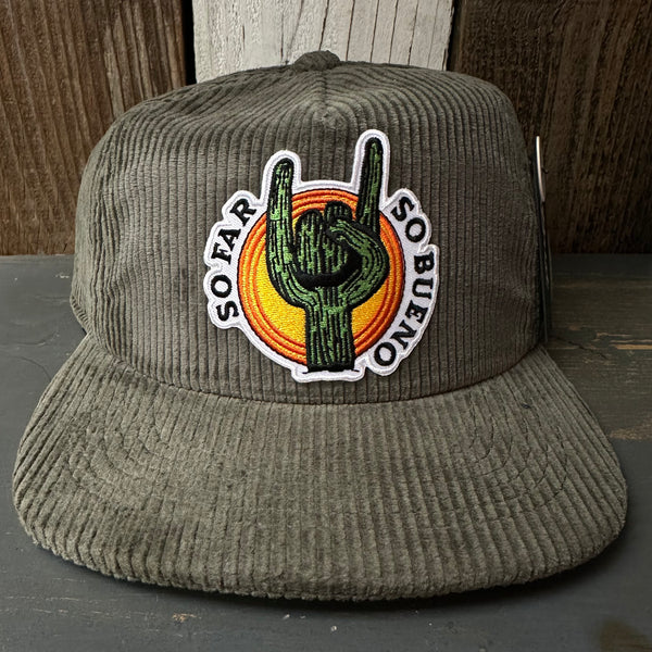 SO FAR :: SO BUENO Vintage Corduroy Hat - Olive