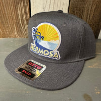 Hermosa Beach FIESTA 6-Panel Mid Profile Snapback Hat - Heather Black