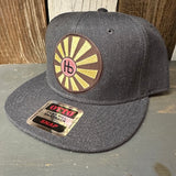 Hermosa Beach SUNBEAMS 6-Panel Mid Profile Snapback Hat - Heather Black