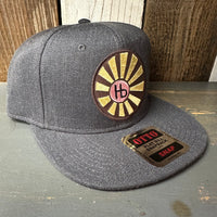 Hermosa Beach SUNBEAMS 6-Panel Mid Profile Snapback Hat - Heather Black