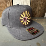 Hermosa Beach SUNBEAMS 6-Panel Mid Profile Snapback Hat - Heather Black