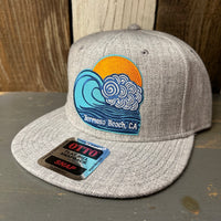 Hermosa Beach TUBULAR Premium 6-Panel Mid Profile Snapback Hat - Grey