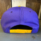Hermosa Beach THE NEW STYLE 6-Panel Mid Profile Snapback Hat - Purple/Gold