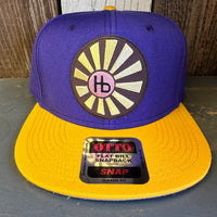 Hermosa Beach SUNBEAMS 6-Panel Mid Profile Snapback Hat - Purple/Gold