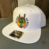 SO FAR :: SO BUENO 6 Panel Mid Profile Snapback Hat - White