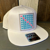 Hermosa Beach OCEAN DRIVE 6 Panel Mid Profile Snapback Hat - White