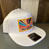 Hermosa Beach MUY HERMOSA 6 Panel Mid Profile Snapback Hat - White