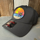 Hermosa Beach OBLIGATORY SUNSET - 6 Panel Low Profile Baseball Cap - Black
