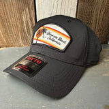 Hermosa Beach RETRO SUNSET - 6 Panel Low Profile Baseball Cap - Black