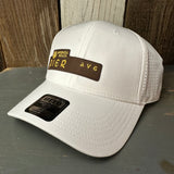 Hermosa Beach PIER AVE - 6 Panel Low Profile Baseball Cap - White