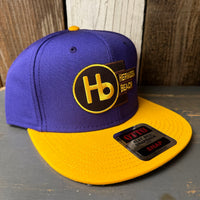 Hermosa Beach THE NEW STYLE 6-Panel Mid Profile Snapback Hat - Purple/Gold