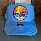 Hermosa Beach OBLIGATORY SUNSET Trucker Hat - Col. Blue