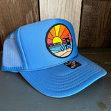 Hermosa Beach OBLIGATORY SUNSET Trucker Hat - Col. Blue