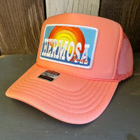 Hermosa Beach 72 & SUNNY High Crown Trucker Hat - Coral