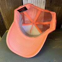 CALIFORNIA POPPY High Crown Trucker Hat - Coral