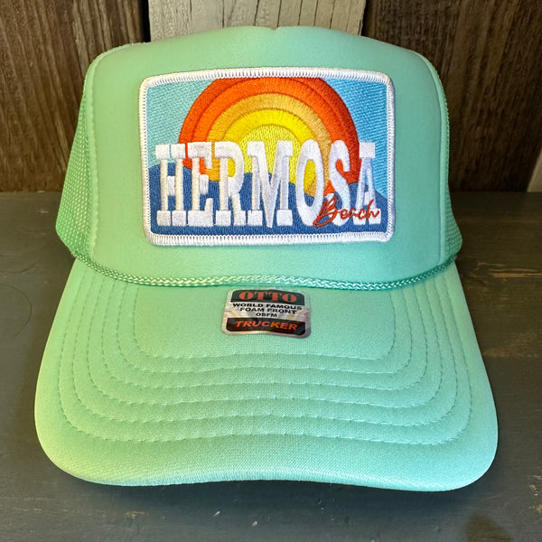 Hermosa Beach 72 & SUNNY High Crown Trucker Hat - Seafoam Green