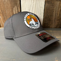 SOUTH BAY SURF CALIFORNIA (Multi Colored Patch) - 6 Panel Low Profile Baseball Cap - Charcoal Grey