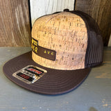 Hermosa Beach PIER AVE Premium Cork Trucker Hat (Brown)