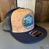Hermosa Beach SHOREFRONT Trucker Hat - Navy/Cork