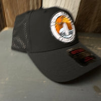 SOUTH BAY SURF (Multi Colored Patch) - 6 Panel Low Profile Baseball Cap - Black