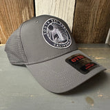 SOUTH BAY SURF CALIFORNIA (Navy Colored Patch) - 6 Panel Low Profile Baseball Cap - Charcoal Grey