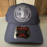 SOUTH BAY SURF CALIFORNIA (Navy Colored Patch) - 6 Panel Low Profile Baseball Cap - Navy