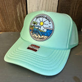 Hermosa Beach SHOREFRONT High Crown Trucker Hat - Seafoam Green