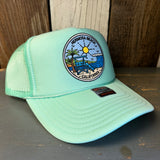 Hermosa Beach SHOREFRONT High Crown Trucker Hat - Seafoam Green