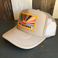 Hermosa Beach MUY HERMOSA High Crown Trucker Hat - Khaki