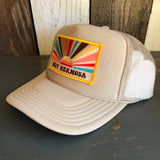Hermosa Beach MUY HERMOSA High Crown Trucker Hat - Khaki