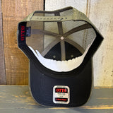 Hermosa Beach PIER AVE 6 Panel Corduroy Trucker Hat - Olive