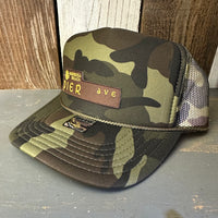 Hermosa Beach PIER AVE Trucker Hat - Full Camouflage