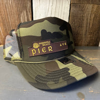 Hermosa Beach PIER AVE Trucker Hat - Full Camouflage