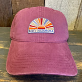 Hermosa Beach MUY HERMOSA :: COASTAL EDITION MINI Low Profile Dad Hat - Maroon