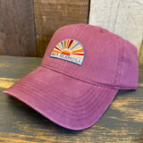 Hermosa Beach MUY HERMOSA :: COASTAL EDITION MINI Low Profile Dad Hat - Maroon