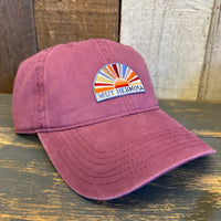 Hermosa Beach MUY HERMOSA :: COASTAL EDITION MINI Low Profile Dad Hat - Maroon