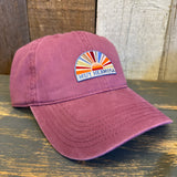 Hermosa Beach MUY HERMOSA :: COASTAL EDITION MINI Low Profile Dad Hat - Maroon
