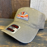 Hermosa Beach MUY HERMOSA :: COASTAL EDITION MINI 6 Panel Low Profile Style Dad Hat - Khaki