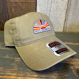Hermosa Beach MUY HERMOSA :: COASTAL EDITION MINI 6 Panel Low Profile Style Dad Hat - Khaki