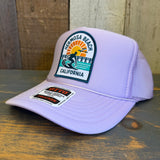 Hermosa Beach 1 to 3 FEET HIGH & RISING Trucker Hat - Lavender