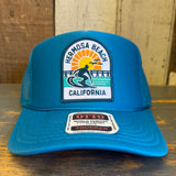 Hermosa Beach 1 to 3 FEET HIGH & RISING Trucker Hat - Turquoise