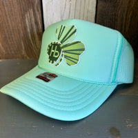 'Limited Edition' GET LUCKY IN HERMOSA High Crown Shamrock Trucker Hat  (GOLD :: GREEN :: WHITE :: SEAFOAM)