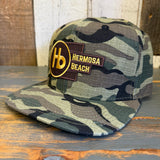 Hermosa Beach THE NEW STYLE Snapback Hat - Woodland Camo