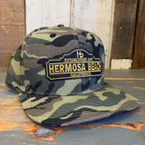 Hermosa Beach ARE YOU ESTABLISHED? Snapback Hat - Woodland Camo