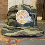 Hermosa Beach CLASSIC LOGO Snapback Hat - Woodland Camo