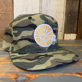 Hermosa Beach CLASSIC LOGO Snapback Hat - Woodland Camo