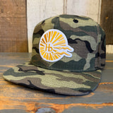 Hermosa Beach CLASSIC LOGO Snapback Hat - Woodland Camo