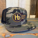 Hermosa Beach THE NEW STYLE Snapback Trucker Hat - Woodland Camo