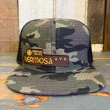 Hermosa Beach HERMOSA AVE Snapback Trucker Hat - Woodland Camo